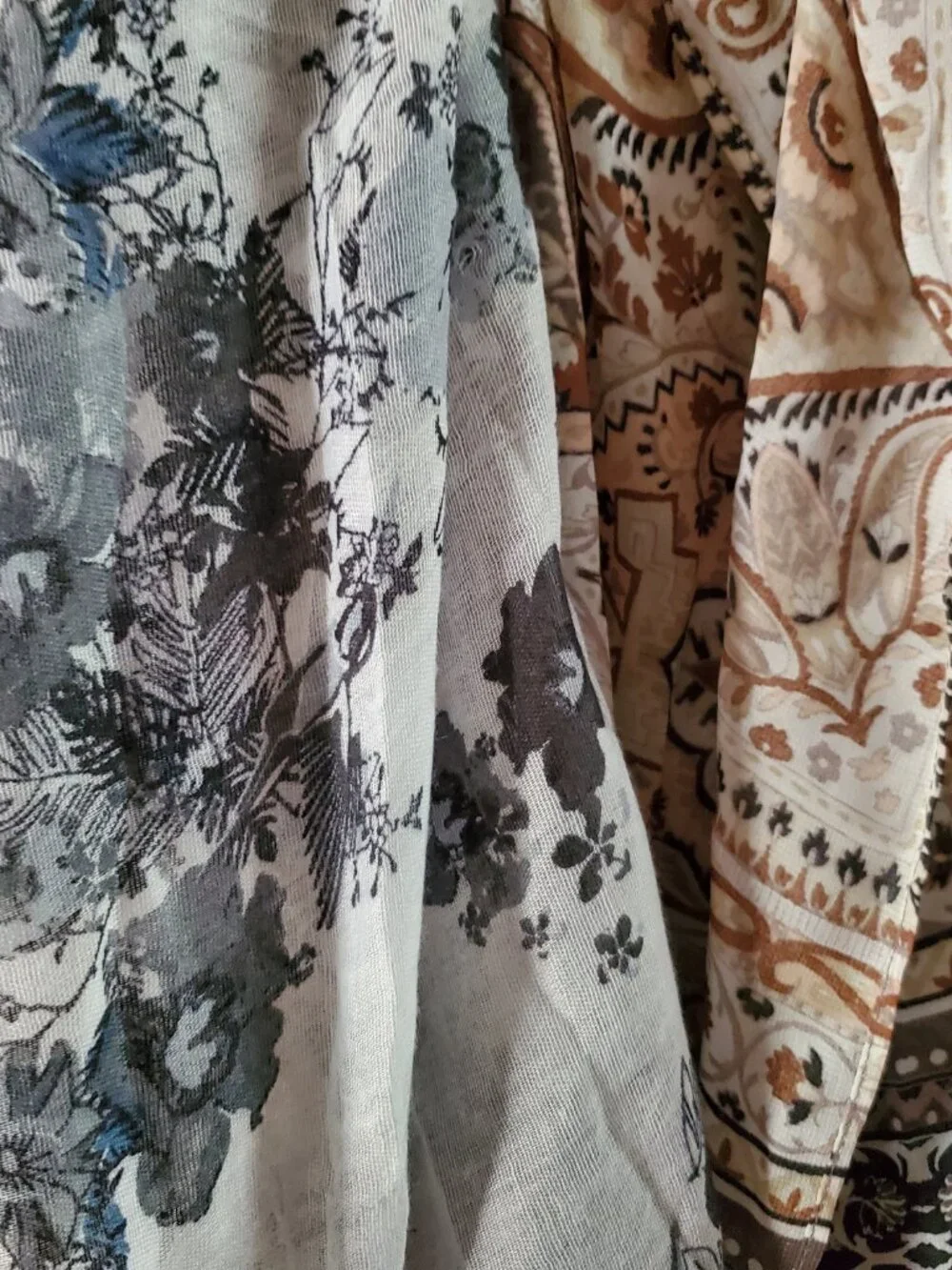 Lot of 8 Women's Scarves Watercolor Paisley Elephant Chevron Floral Infinity